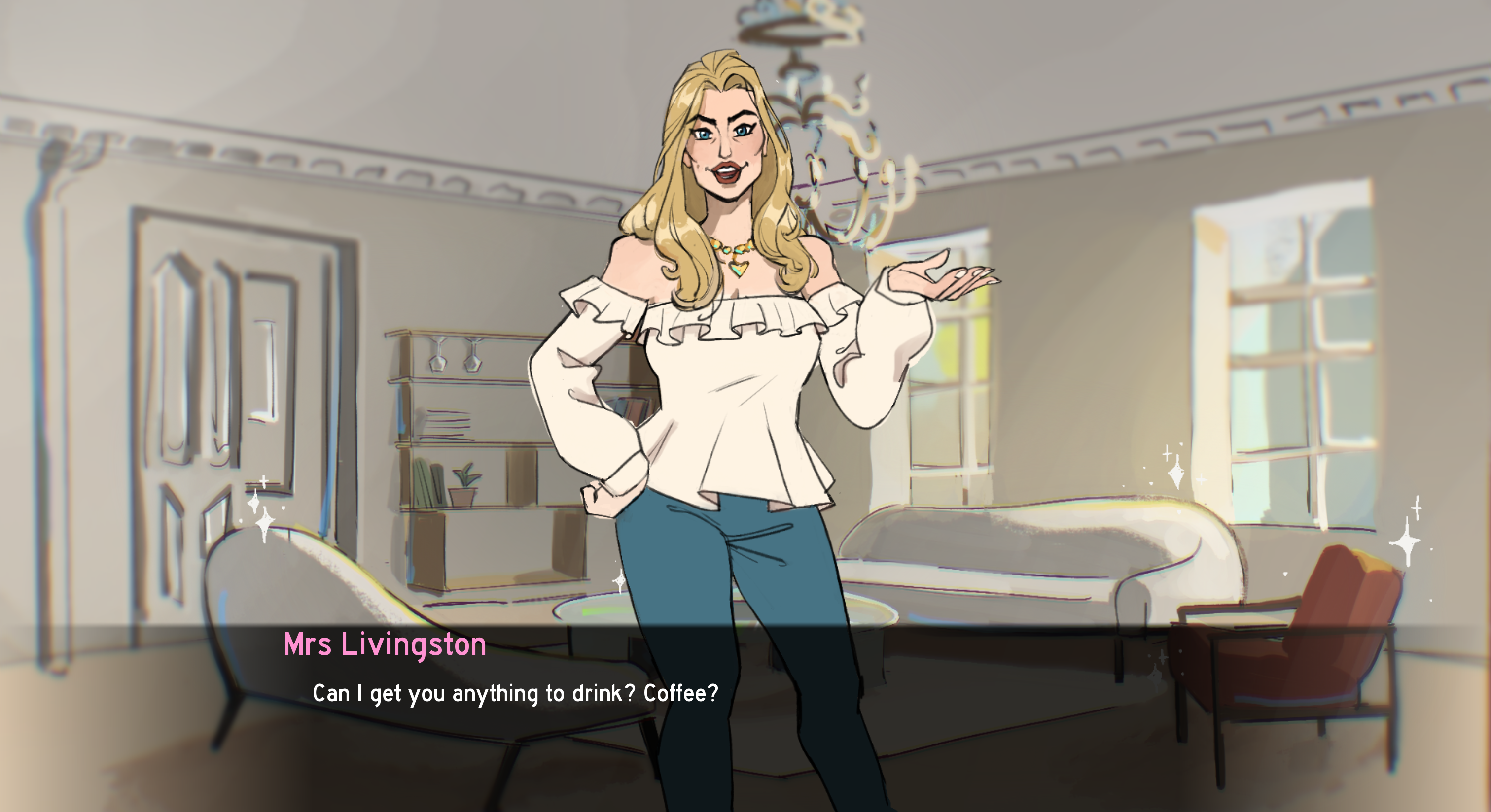 Serving the Livingstons - Mrs Livingston dialogue